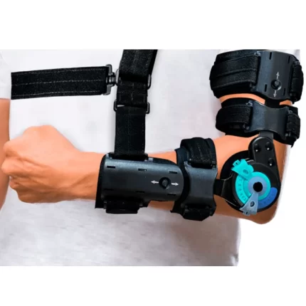 Soporte para codo post-operatorio graduable telescópico