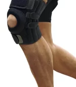 Rodillera premium abierta con estabilizador de rótula y doble soporte lateral flexible