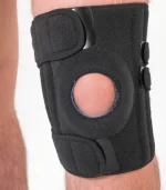 Rodillera premium abierta con estabilizador de rótula y doble soporte lateral flexible - Image 2