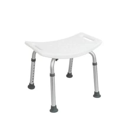 Banco sin respaldo para ducha con altura ajustable