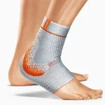 Soporte de tobillo con almohadillas perforadas, altamente respirantes y forma anatómica
