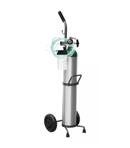 Equipo completo de oxígeno de 682 litros con carrito