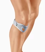 Órtesis de rodilla para inmovilización, con colchoneta de silicona para masaje y recorte para la punta patelar